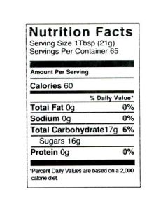 3 lb Nutritional Label - 100 Pack