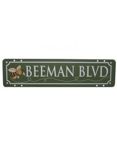 Beeman Blvd Metal Sign