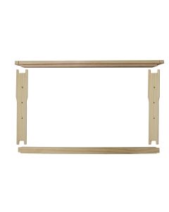 Deep Frames 9 1/8" Wedge Top Bar Grooved Bottom Bar Select Unassembled Nails Included - 50 Pack - showing separate pieces
