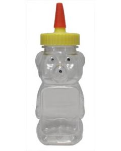 12 oz Clear Panel Squeeze Bear without Lids - 250 Pack