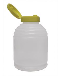 1 lb Squeeze Skep Dispenser with Snap Cap Lids - 12 Pack