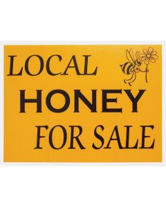 Plastic Corrugated Honey Sign