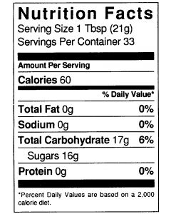 1 1/2 lb Nutritional Label - 100 Pack