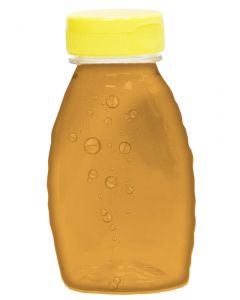 8 oz Classic Plastic Honey Bottles with Snap Cap Lids - 24 Pack