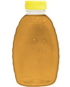 1 1/2 lb Classic Plastic Honey Bottles with Snap Cap Lids - 24 Pack